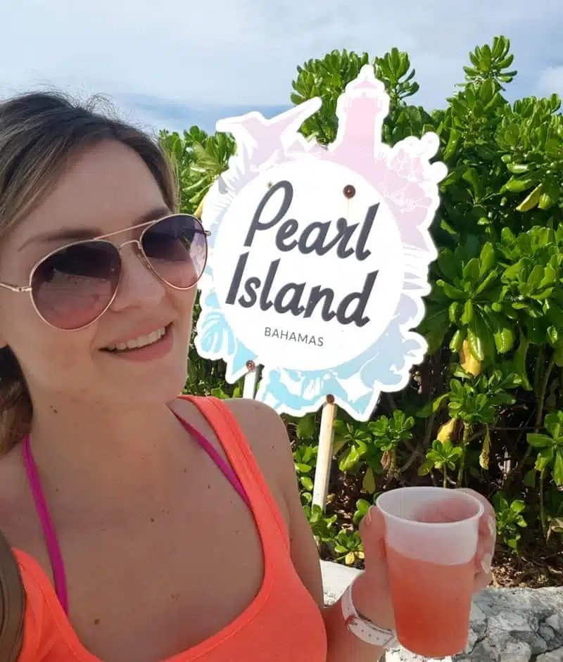 Entrance to the Pearl Island in the Bahamas
