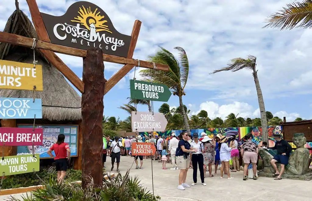 Costa Maya port arrival