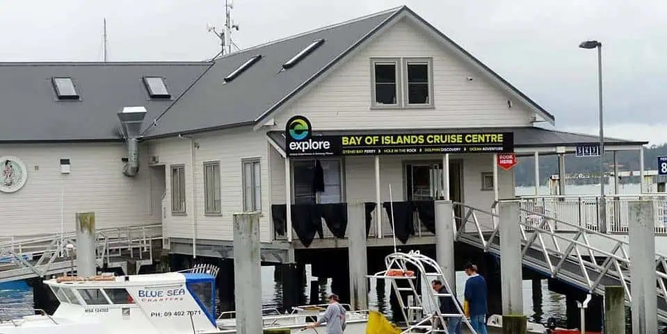 Bay of Islands cruise port center - a tender drop-off