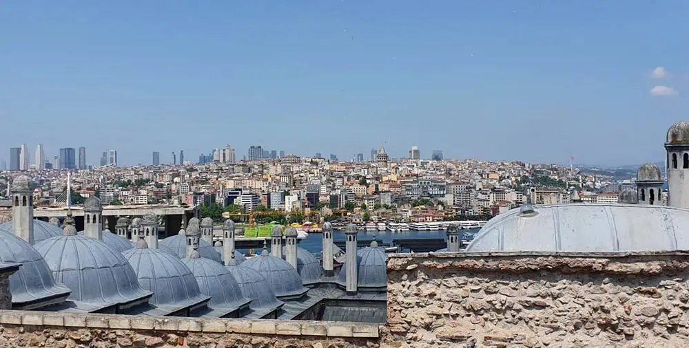 Suleymaniye Mosque - The view of the city
