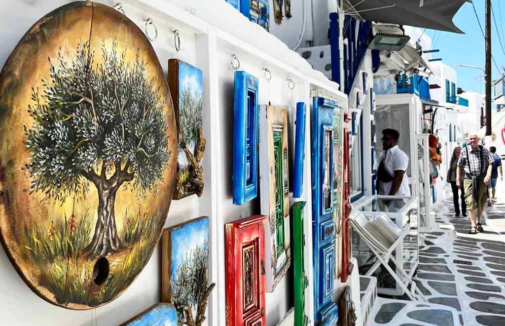 Mykonos Town art gallery