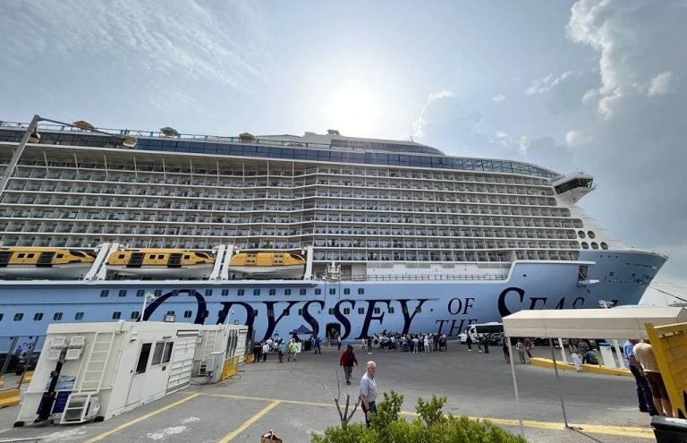 Odyssey of the Seas - the ship docked in Chania