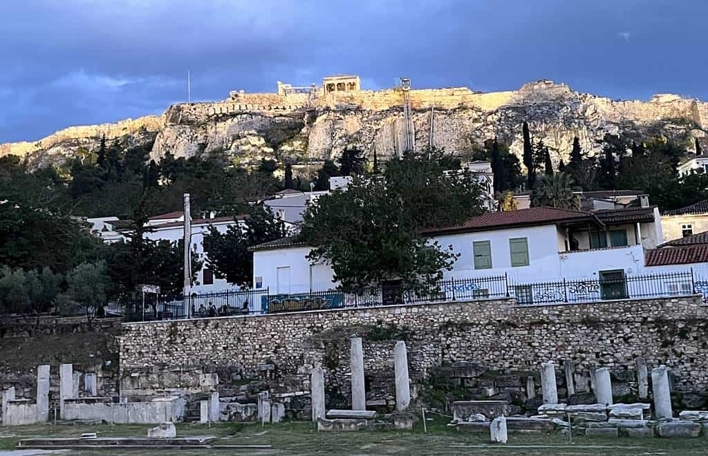 Acropolis at night