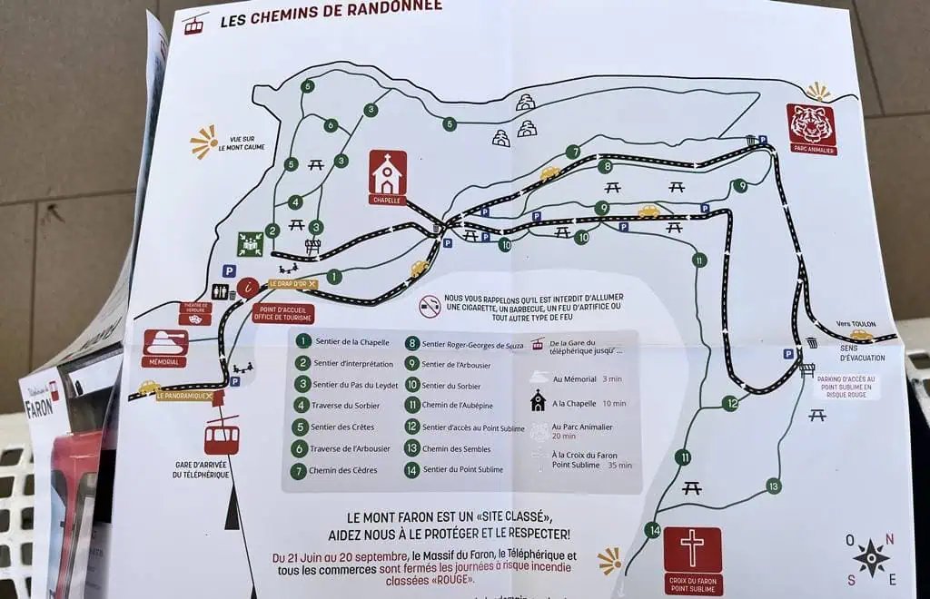Mont Faron landmarks
