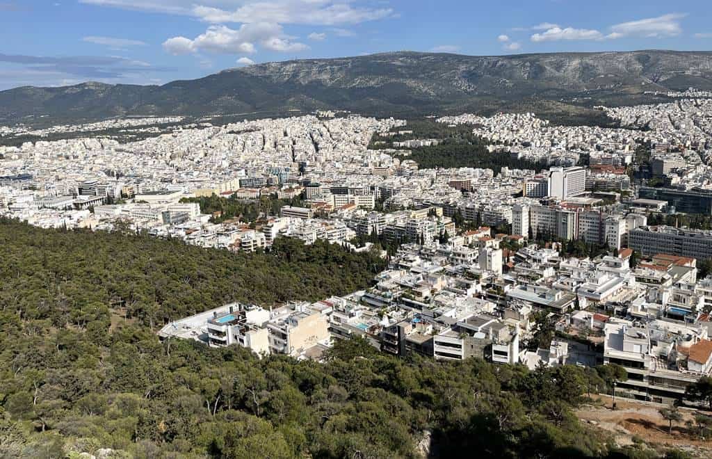 View of Athens from Lycabettus Hill